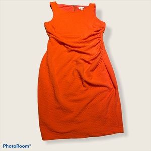 Sexy Orange Rouched Dress